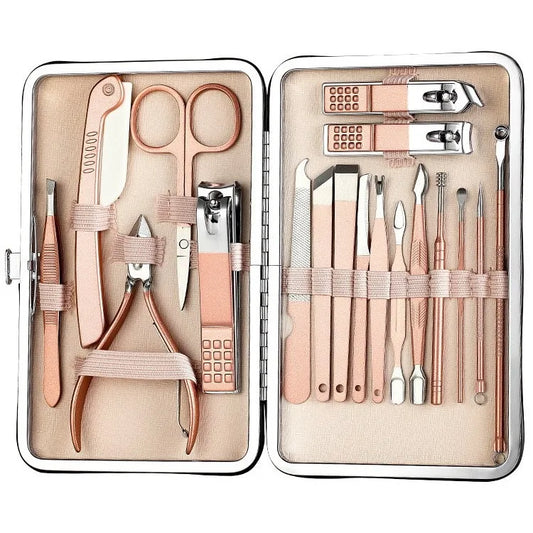 Professional Custom Beauty Tools Foot File Nail Clipper Pedicure Scissors Cutter Kit Mini Nail Care Products Salon Manicure Set
