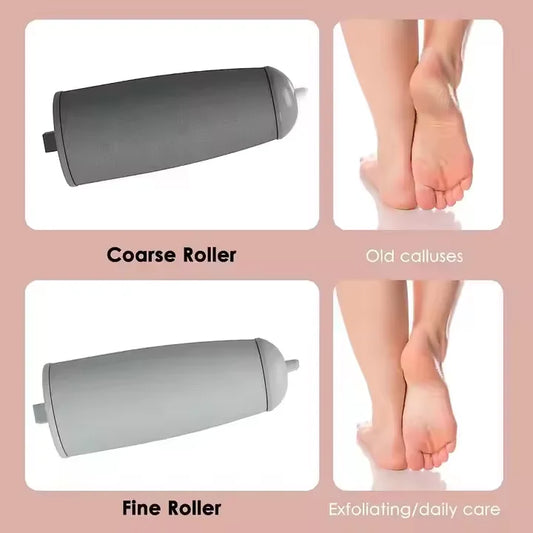 LUXTECH MERCH Glow™ Electric Foot File | Rechargeable Waterproof Callus Remover with Dual Speed & LED – Pro Pedicure Tool for Soft, Smooth Feet